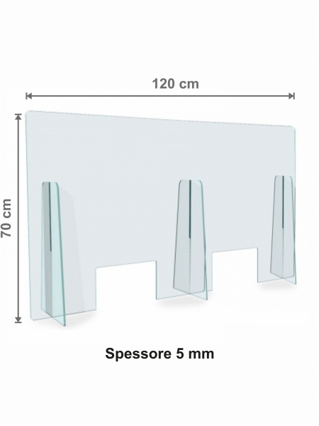 Barriera parafiato in plexiglass 5mm