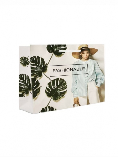 Busta Lusso in carta 42x15x35 cm - Personalizzazione full color Stampa totale