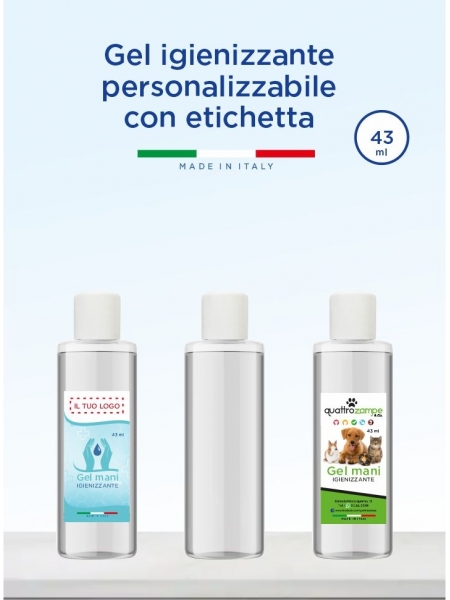 Gel igienizzante mani personalizzabile 43 ml