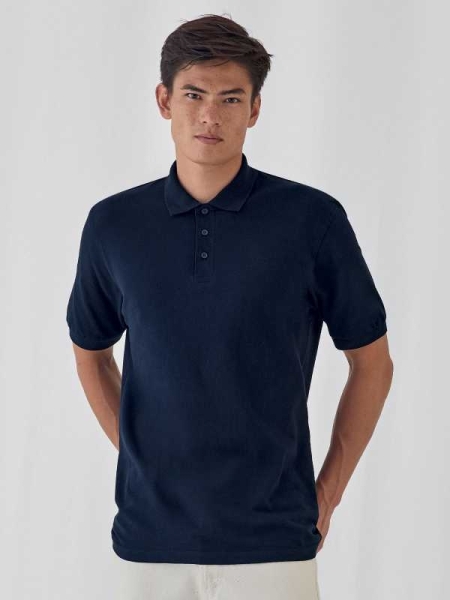 Polo da uomo personalizzata B&C Collection Safran