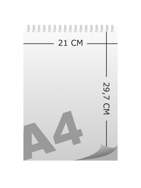 Calendario stampa da parete con spiralatura in A4