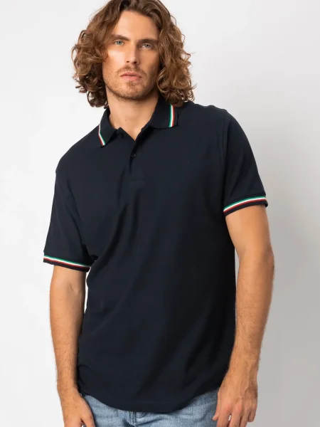 Polo unisex personalizzabile Black Spider Polo Tricolor Italy