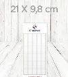 Block notes 21x9,8 cm