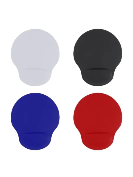 Tappetino Per Mouse Rotondo Sportivo – Design Calcio Blu E Rosso – Base Antiscivolo – Diametro 20 Cm - 3