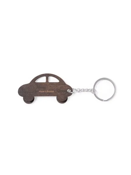 Portachiavi In Legno Con Incisione 'CAR' - Identificazione Chiavi Auto, Design Rustico, Leggero E Compatto, Accessorio Pratico Per Conducenti, Marrone, Taglia Unica