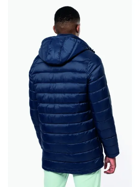 Ellobird Piumino Leggero Uomo Con Cappuccio, Invernale, Caldo E Antivento, 4 Tasche, Nero - 5