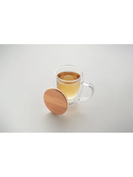 Tazza In Vetro Borosilicato A Doppia Parete 350 Ml – Termica Per Caffè E Tè – Manico Termoresistente – IBLUELOVER - 3