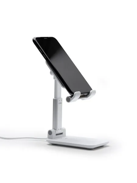 Lampada Da Scrivania Contemporanea Eva In Plastica Bianco Alluminio 4 Luci