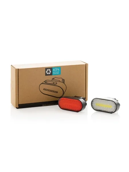 Set Luci Bici LED 60/15LUX – Certificato StVZO, Ricarica USB-C, Impermeabile IPX5 – Anteriore E Posteriore - 2