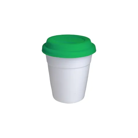 Tazzina riutilizzabile con tappo in silicone personalizzabile Pure Cup 110 ml