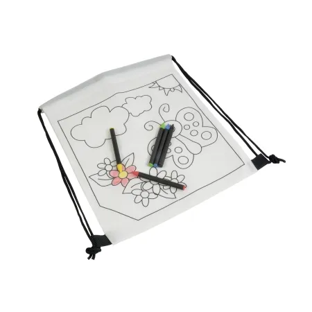 Sacca in TNT da colorare personalizzabile Art Backpack
