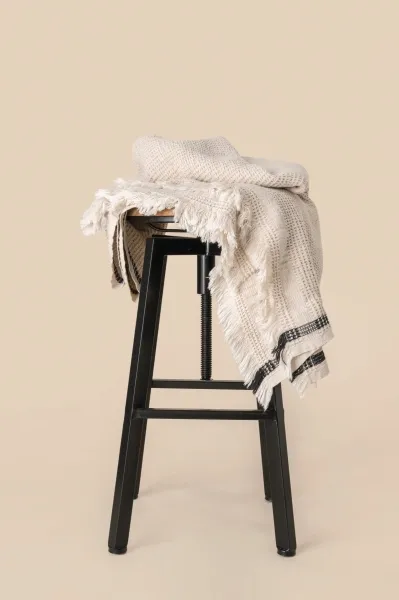 Plaid a nido d'ape 435 g/m² personalizzabile Spasso 120 x 185 cm