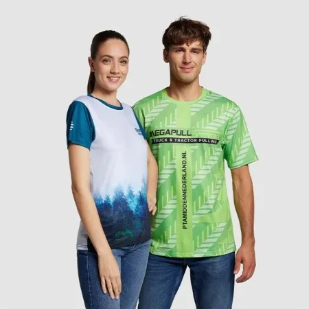 Tshirt sublimata in cotone e poliestere 180g