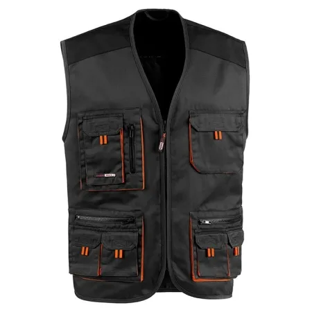 Gilet Ecliss sj antracite nero con tasche multiple 65% poliestere