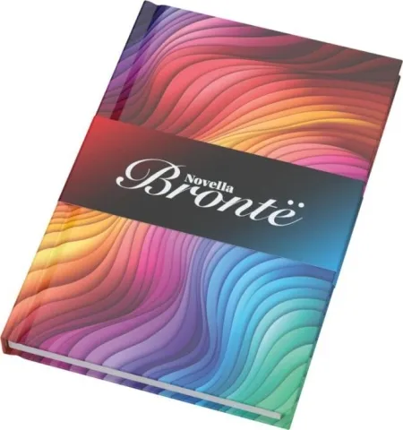 Blocco note formato A5 con copertina rigida lucida e 100 fogli Novella Brontë