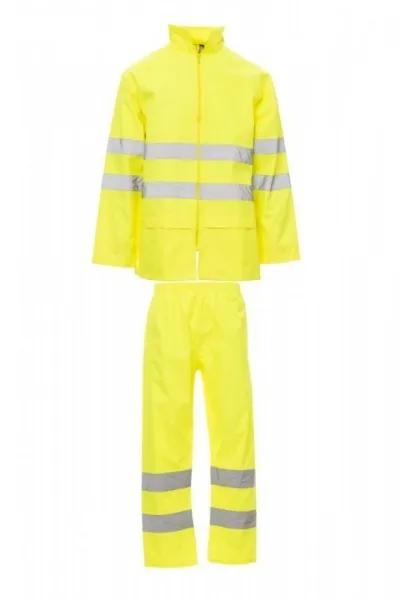 Completo antipioggia 130 g/m² personalizzabile Payper Hi-Vi Rainset