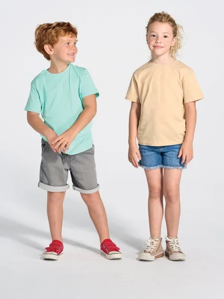 T shirt bambino cotone 155 gr manica corta regular personalizzabile