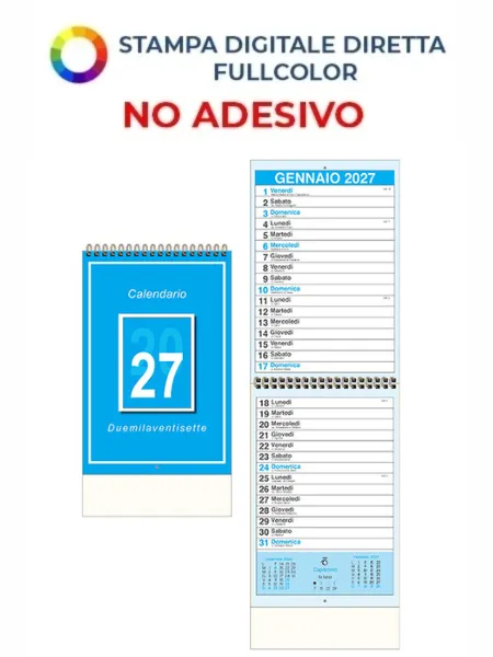 Annuario illustrato spiralato personalizzabile Funzional 15,5 x 54 cm