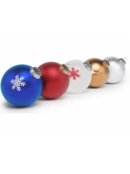 Palline Natale personalizzabili vetro Ø 8 cm