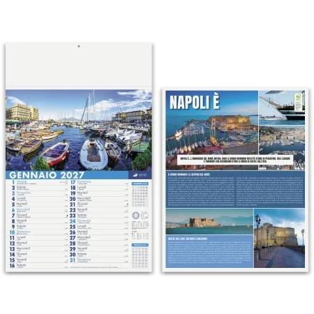Calendario Napoli 30x47 cm personalizzabile 2027