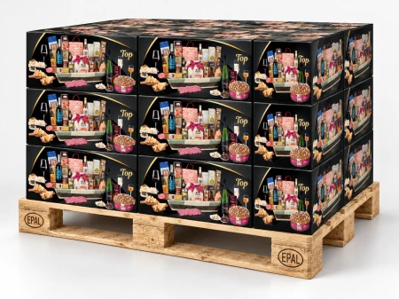 Pallet con 24 cesti di Natale Top
