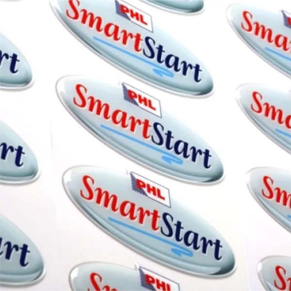 Etichetta resinata o Doming